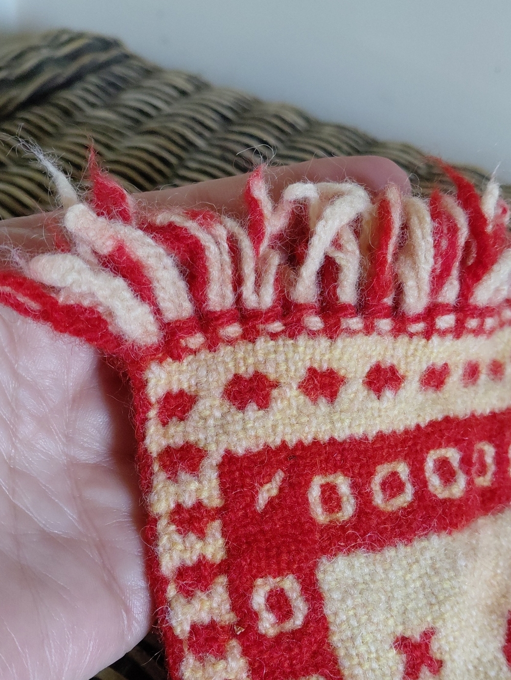 Vintage Handmade Mini Rug - Picture 2 of 8